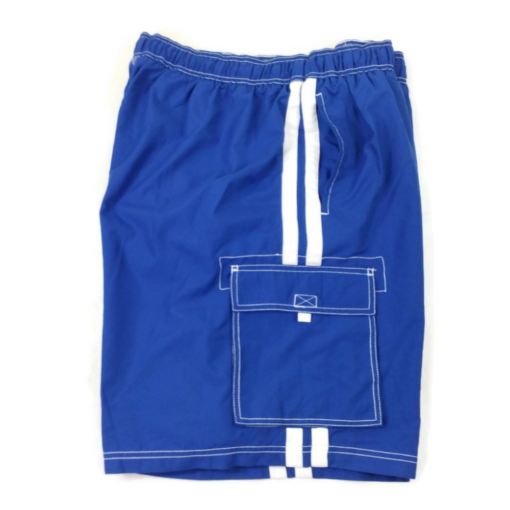 Kanu Surf Barracuda Royal Blue Mesh Lined Swim Trunks Mens Size 2XL NWT